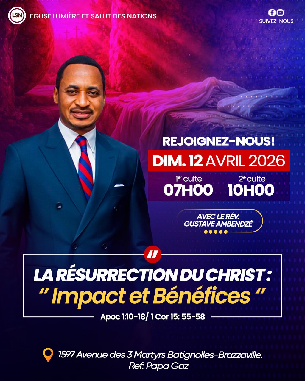 Culte Dominical 12 Avril